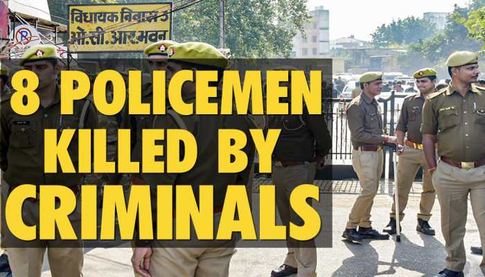 Eight policemen killed in a raid at Gangster Vikas Dubey's house in Kanpur