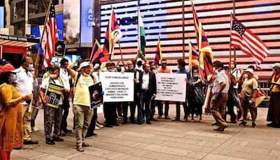 Tibetans hold protest in New York against China for mishandling COVID-19 crisis