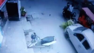 Drunk Delhi cop mows down elderly woman in Chilla village, incident captured on CCTV
