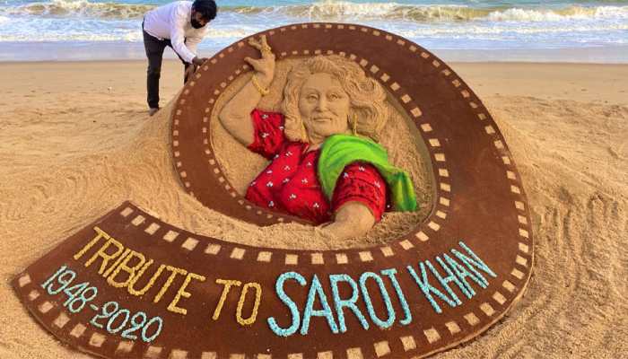 Sudarsan Pattnaik&#039;s touching tribute to legendary choreographer Saroj Khan will make you teary-eyed!