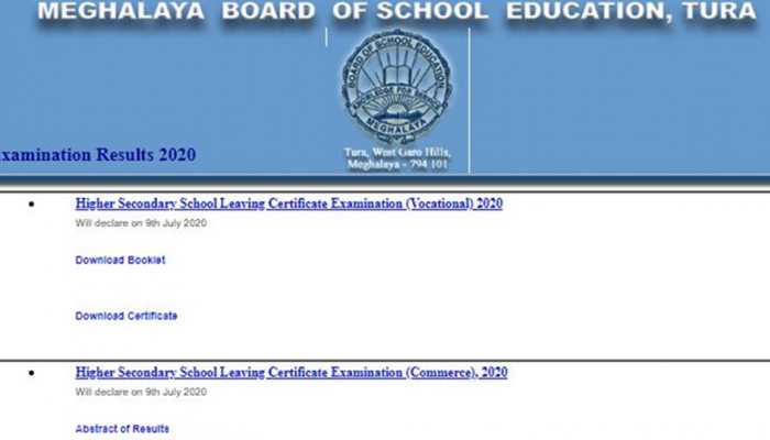 MBOSE Meghalaya Board HSSLC 12th Results 2020 declared on mbose.in, results.mbose.in, megresults.nic.in