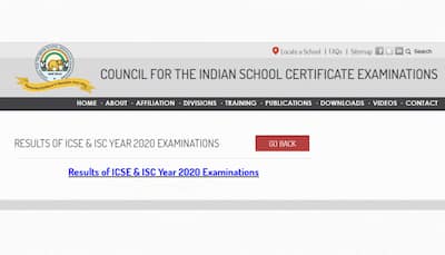 ICSE Class 10 and ISC Class 12 result 2020: CISCE announces result; check cisce.org, results.cisce.org