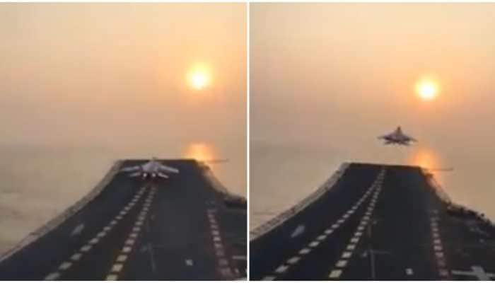 No aim too high: MiG-29K takes off from INS Vikramaditya - Watch
