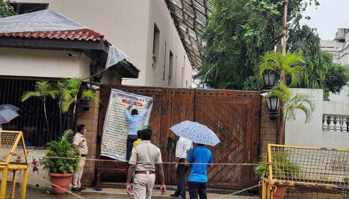 Sanitisation process at Amitabh Bachchan's Jalsa home after he and Abhishek Bachchan test positive for coronavirus