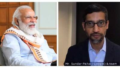 PM Narendra Modi interacts with Google CEO Sundar Pichai, discusses COVID-19, data security, cyber safety