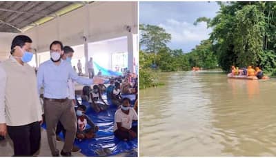 Assam floods: Nearly 22 lakh people in 27 districts affected, CM Sarbananda Sonowal visits relief camps