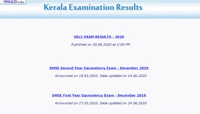 Kerala DHSE +2 results 2020 to be out at 2 PM; steps to check scores via SMS, mobile application 