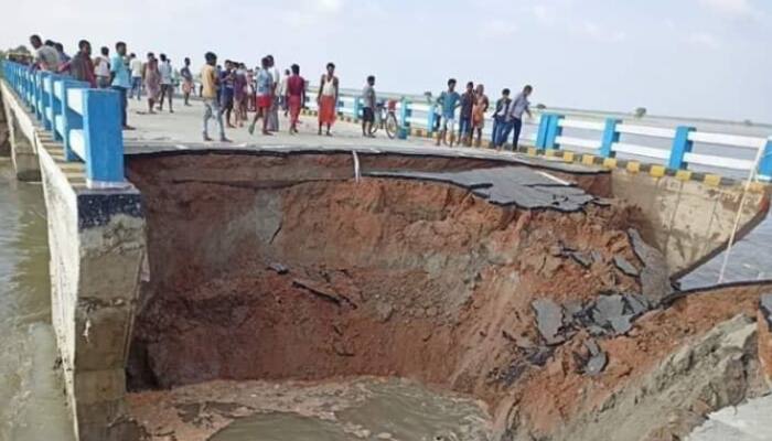 Bihar bridge, built for Rs 264 crore and inaugurated just a month back, collapses; opposition attacks CM Nitish Kumar