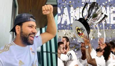 Another title in the bag: Rohit Sharma congratulates Real Madrid on winning La Liga