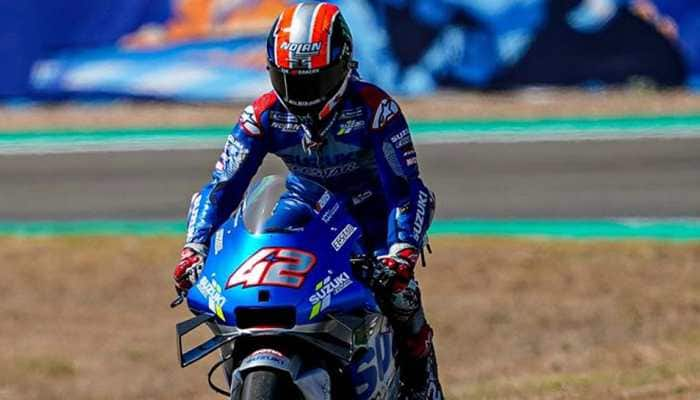 Suzuki rider Alex Rins out of Spanish MotoGP after crash in qualifying