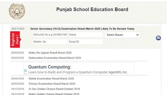 PUNJAB SCHOOL EDUCATION BOARD 2020 RESULTS visual data 3