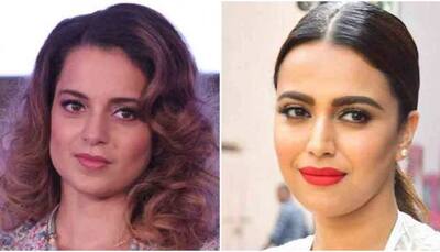 For Kangana Ranaut's 'chaploos outsiders' comment, a reply from Swara Bhasker and then, another tweet by Kangana Ranaut