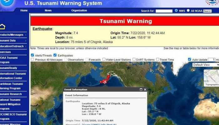 Tsumani warning issued after 7.8 magnitude earthquake hits off Alaska in US