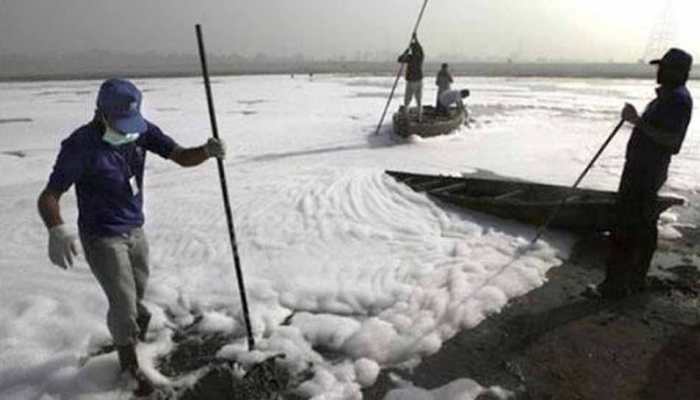 NGT panel seeks report from CPCB, DPCC on frothing in Yamuna river