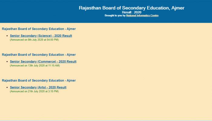 How to check Rajasthan Board RBSE Class 10th results 2020 today on rajresults.nic.in