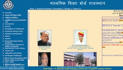 RBSE Rajasthan Board 10th results 2020 declared on rajresults.nic.in