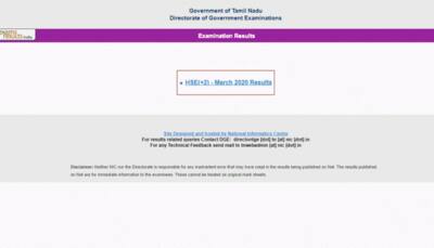 Tamil Nadu Plus 1, HSE +1 results 2020 date and time; check tnresults.nic.in, dge.tn1.gov.in