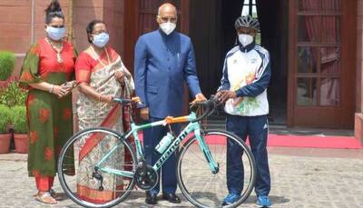 President Ram Nath Kovind gifts bicycle to Delhi school boy who wants to excel as top cyclist