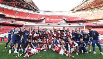 Pierre-Emerick Aubameyang's brace helps Arsenal beat Chelsea for 14th FA Cup trophy