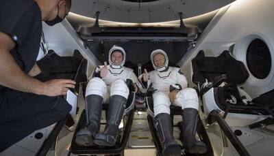 SpaceX Crew Dragon capsule with two NASA astronauts makes splashdown in Florida