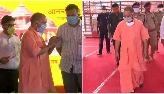 Ahead of Ram temple 'bhoomi pujan', Uttar Pradesh CM Yogi Adityanath reaches Ayodhya, asks devotees to light lamp at home Ahead of Ram temple 'bhoomi pujan', Uttar Pradesh CM Yogi Adityanath reaches Ayodhya, asks devotees to light lamp at home