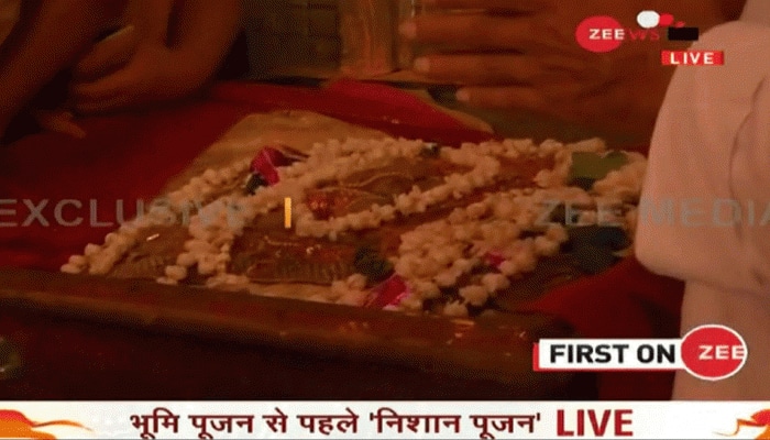 Ahead of Ram Temple Bhoomi Pujan in Ayodhya, &#039;Nishan Puja&#039; held at Hanumangarhi