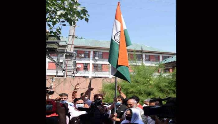 BJP hoists Tricolour, celebrates first anniversary of abrogation of Article 370 in J&amp;K