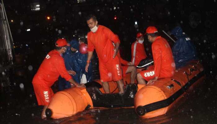 Two local trains stuck at Mumbai's Masjid station due to water-logging on railway tracks, over 200 passengers rescued