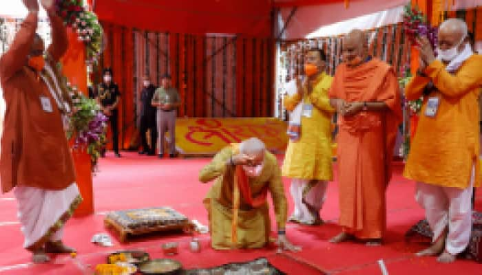 PM Narendra Modi lays foundation of new India with Bhoomi Pujan of Ram temple in Ayodhya