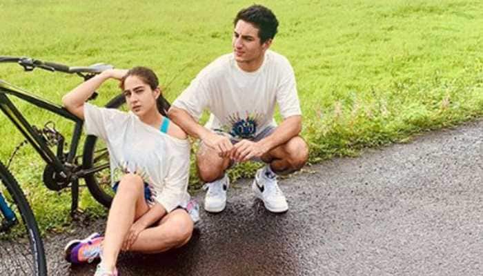 Sara Ali Khan and brother Ibrahim Ali Khan bond post Rakhi and the twinning pics are too cool to be missed!