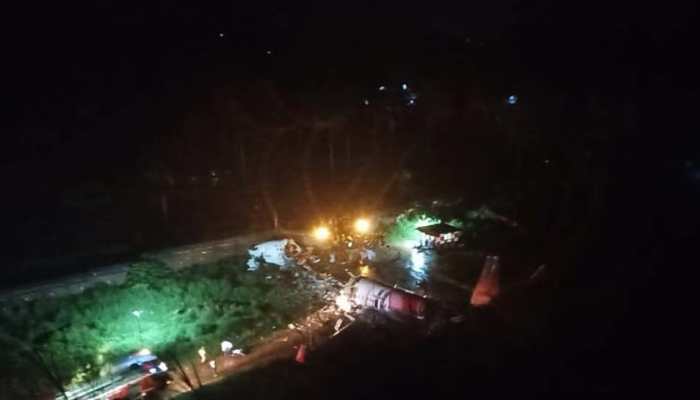 Air India Express plane with 190 onboard skids on runway at Kerala's Kozhikode airport