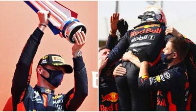 Red Bull's Max Verstappen wins 70th Anniversary Grand Prix, Mercedes' Lewis Hamilton finishes second