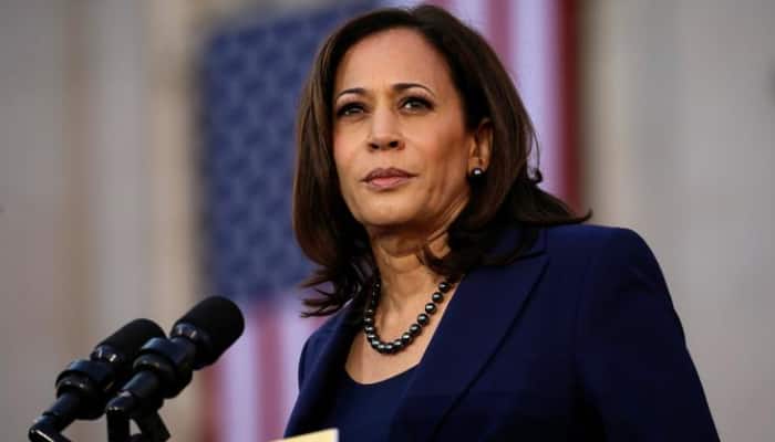 Kamala Harris promises jobs, fight climate change and affordable care act as part of Joe Biden administration 