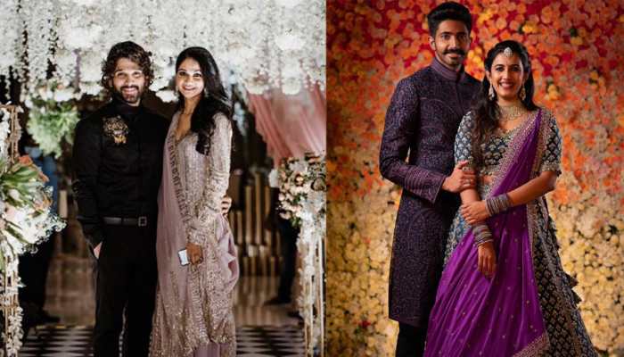 South actress Niharika Konidela gets engaged to Chaitanya, cousin Allu Arjun and wife Sneha Reddy attend ceremony; pics go viral!
