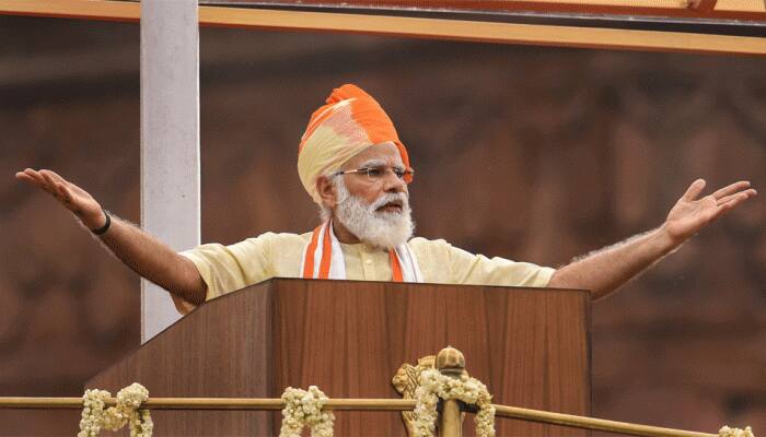 PM Narendra Modi delivers message to Pakistan, China from Red Fort on Independence Day