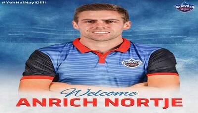 Delhi Capitals sign Anrich Nortje as Chris Woakes' replacement