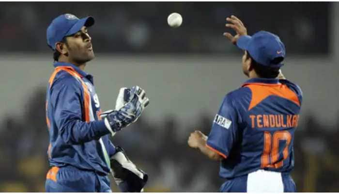 Saw MS Dhoni&#039;s match-reading skills standing in slips and told BCCI he is next captain: Sachin Tendulkar 