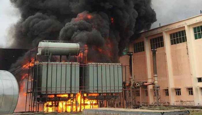 Massive fire breaks out at Noida Power Company Limited substation in Greater Noida