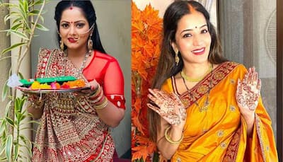On Hartalika Teej, Bhojpuri actresses Monalisa, Aamrapali Dubey and others wish fans with heartfelt messages!