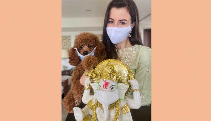 Ganesh Chaturthi 2020: Giorgia Andriani’s coronavirus COVID-19 themed festive celebration!