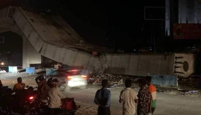 Part of under-construction flyover collapses at Gurugram&#039;s Sohna Road, no injuries reported