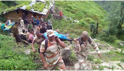 ITBP troops rescue woman from remote village of Uttarakhand's Pithoragarh, carry her on stretcher for 15 hrs