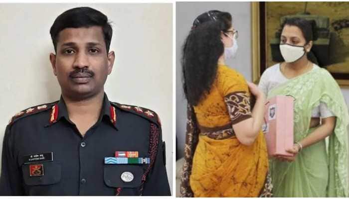 Indian Army honours wife of Colonel Santosh Babu who was martyred during India-China face-off