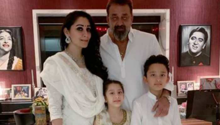 Sanjay Dutt&#039;s wife Maanayata shares adorable photo of twins Shahraan and Iqra, says &#039;God, protect your peace&#039;