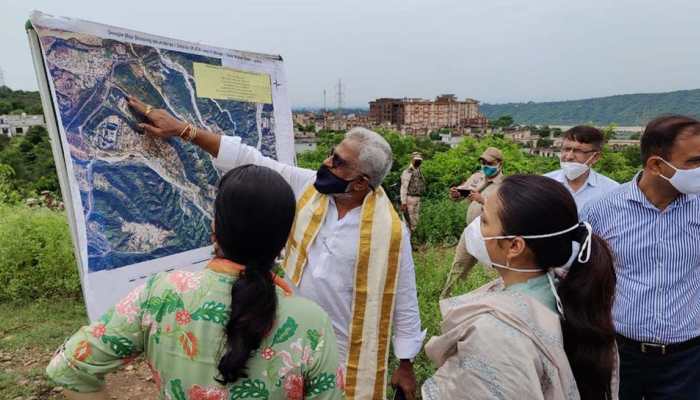 TTD Chairman inspects construction site of &#039;Divyakshetra&#039; in Jammu