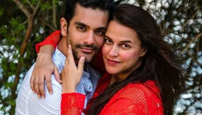 'Hottie' Neha Dhupia gets a romantic birthday wish from husband Angad Bedi, see pics