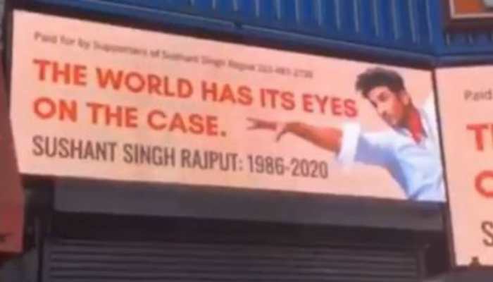 Sushant Singh Rajput gets a billboard in Hollywood, see sister Shweta Singh Kirti&#039;s post