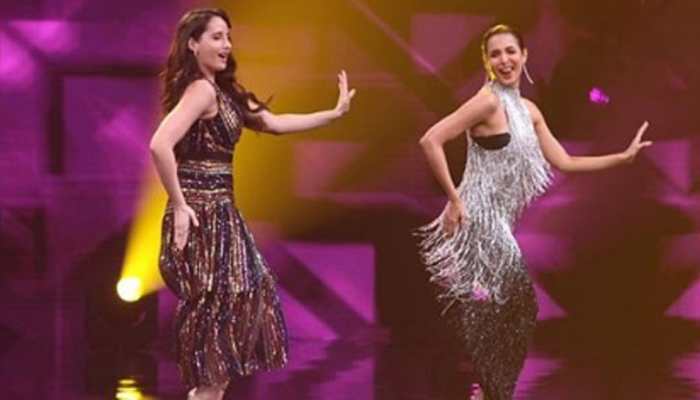 Malaika Arora and Nora Fatehi&#039;s sizzling dance on Munni and Haye Garmi songs is breaking the internet - Watch