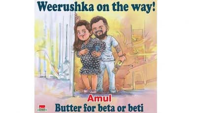 'Weerushka on the way': Amul congratulates parents-to-be Virat Kohli and Anushka Sharma