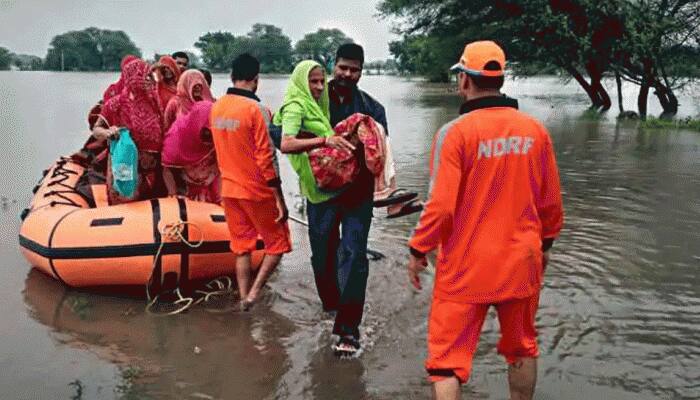 1 dead after house collapses due to heavy rain in Madhya Pradesh's Sehore; IAF helicopter airlifts 60 stranded people